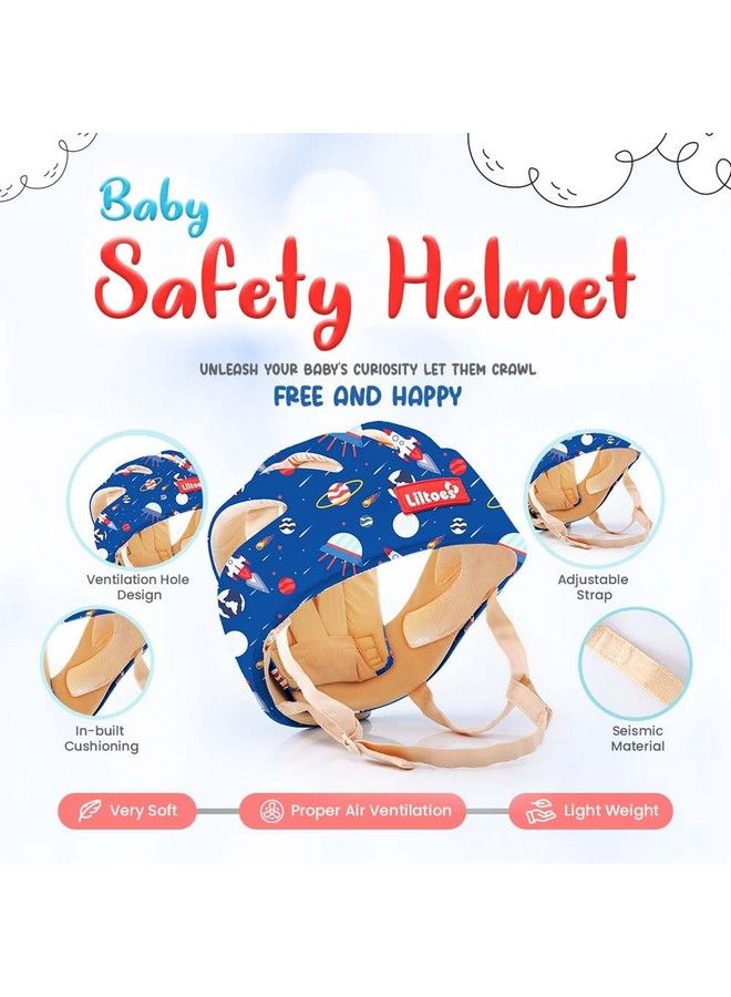 Baby Head Protector For Safety Of Kids 6M To 3 Years Baby Safety Helmet With Proper Air Ventilation & Corner Guard Protection (Spaceship)