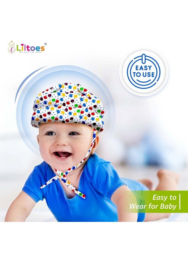 Baby Head Protector For Safety Of Kids 6M To 3 Years Baby Safety Helmet With Proper Air Ventilation & Corner Guard Protection (Apple)