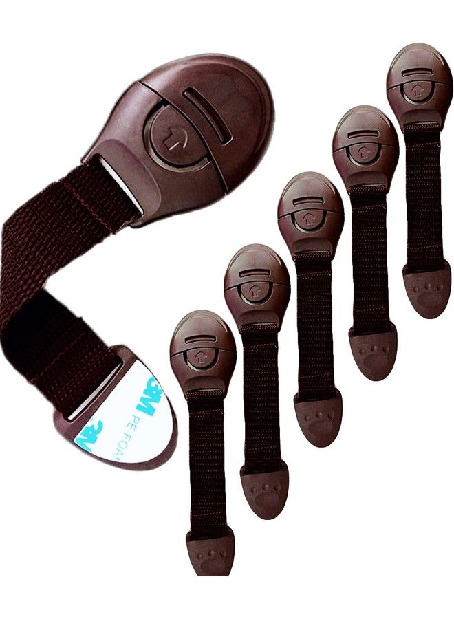 Furniture Safety Locks For Kids (6 Locks Brown) (Made In India)