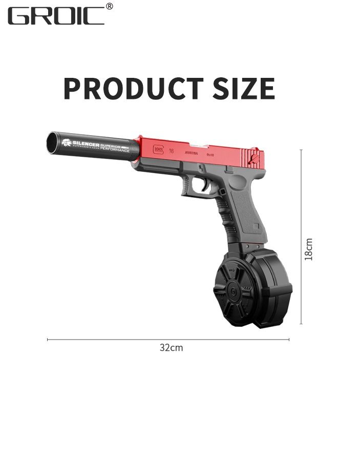 Soft Bullet Toy Guns, Glock Continuous Shell Throwing Soft Gun Toy, Toy Foam Blasting Gun, Shooting Games Machine Gun Toys Pistol Toys for Kids Soft Bullet Gun with Eva Soft Bullet, Goggles