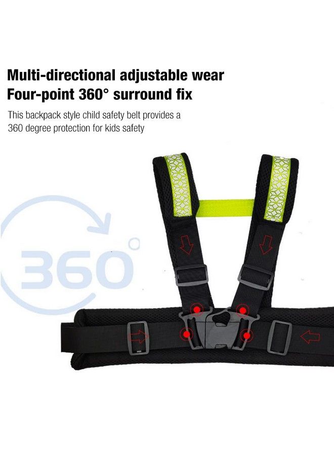 Kids Safety Belt For Two Wheeler With Reflective Strips Portable Seat Belt Children Motorcycle Harness For Motorcycle Bike Adjustable Safety Harness For Kids Ride Strap (212Years)