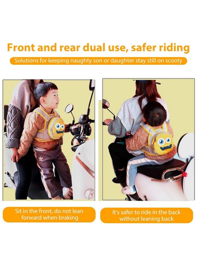 Kids Safety Belt For Two Wheeler With Detachable Storage Bag Portable Seat Belt Children Motorcycle Harness For Motorcycle Bike Adjustable Safety Harness For Boys Girls (212Years)