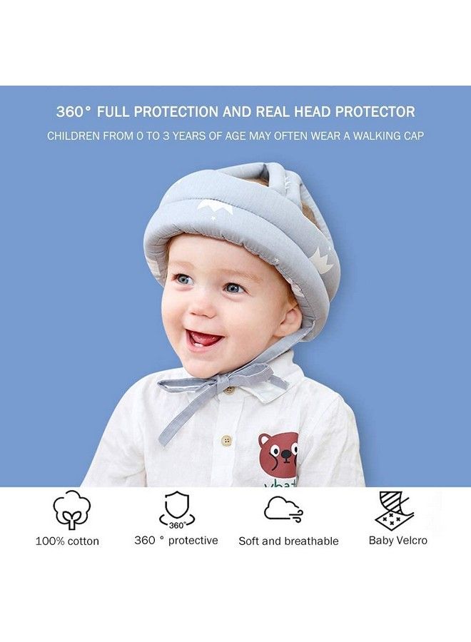 Baby Safety Helmet With Adjustable Size Baby Learn To Walk Or Run Soft Safety Helmet Infant Antifall Anticollisionfor Baby Months~5 Years Old (Multicolour 1)