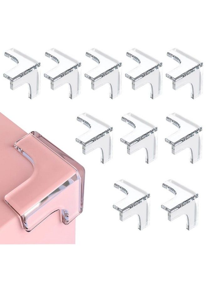 10Pcs Ttype Safety Table Corneracrylic Protector Selfadhensive Three Edges Table Corner Guard For Table Furnituresharp Edges Baby Anticollision Corner Guard Proofing Corner Guards