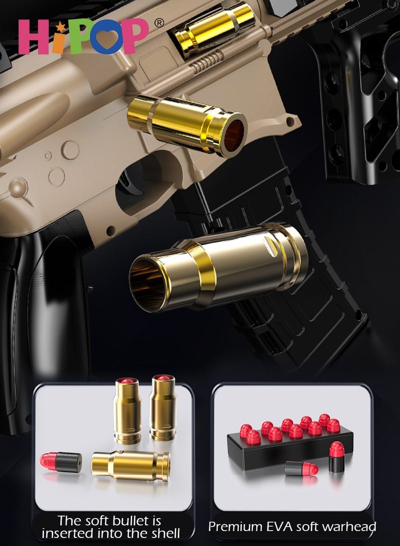 M416 Electric Toys Gun for Kids,Gun Toy with Shell Throwing Function,Manual and Electric Dual Mode,Safe Soft Bullet,Kids Educational Model Gun Toy and No Harm