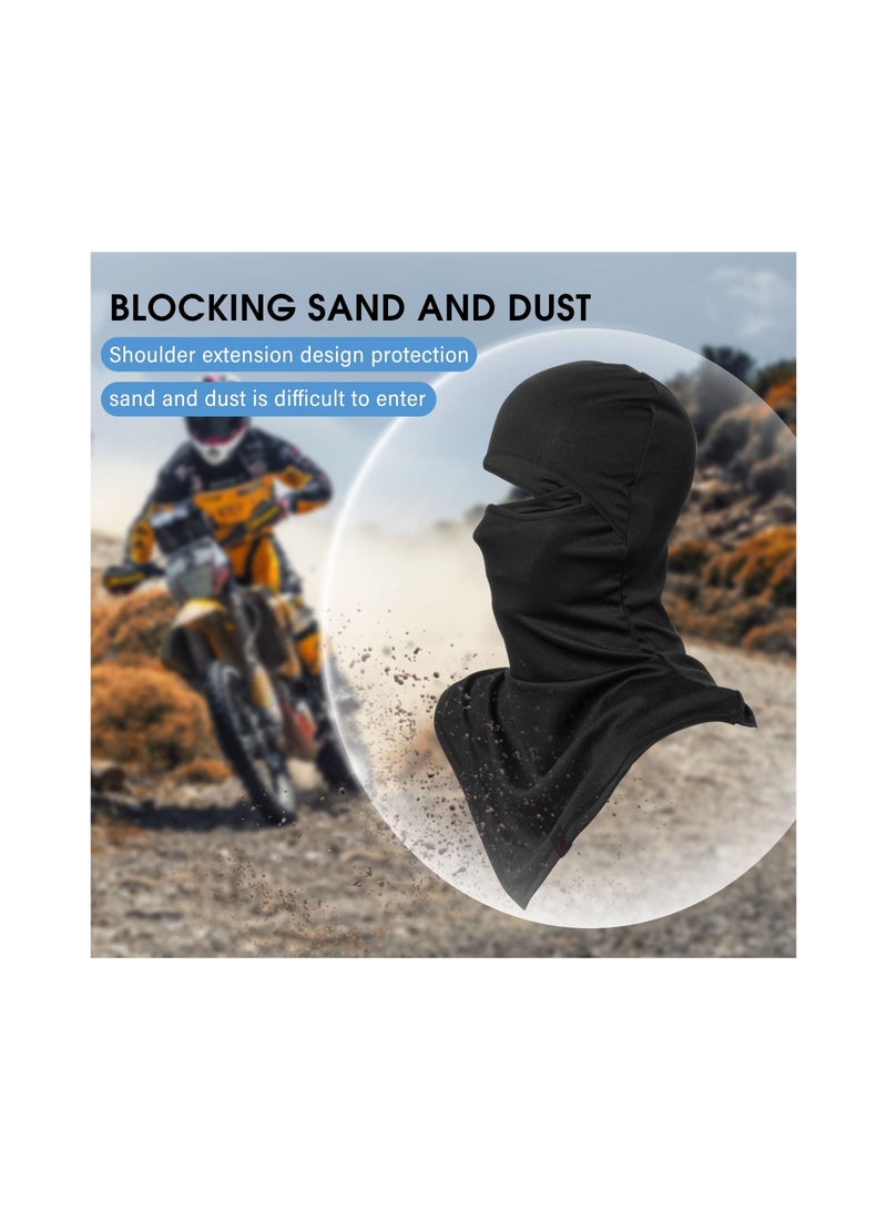 2 Pcs Balaclava Full Face Mask Summer for Sun Protection Breathable Long Neck Covers for Men Women Cycling Fishing