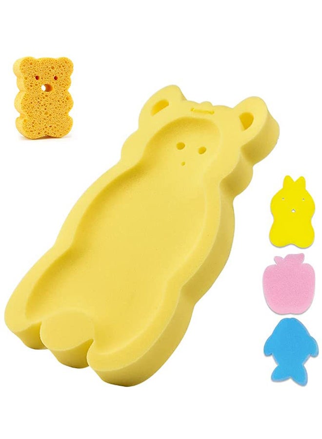 Bear Shaped Anti Slip Baby Comfortable Cushioned Sponge Safety Bath Mat