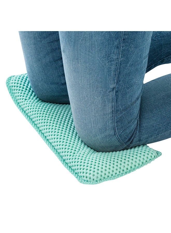 Bath Mat And Kneeling Cushion Blue (Antibac Treated)