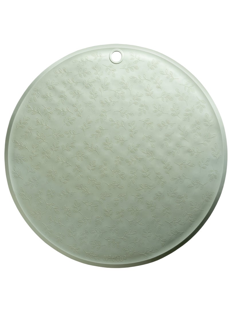 Natruba Bath Mat Leaf Pattern - Light Green