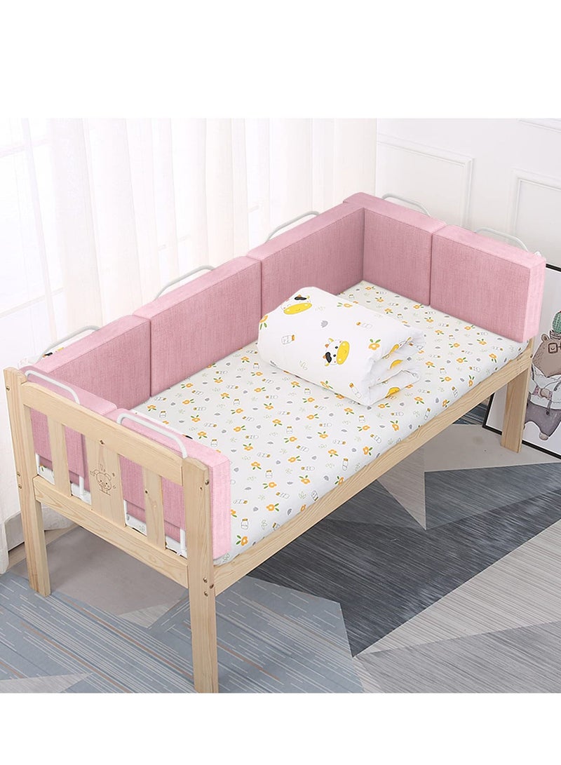 1-Piece Bed Fence Kids Safety Bedside Guard Baby Anti-Fall Bed Rail Child Bed Soft Barrier Height Adjustable Side Protection 50cm