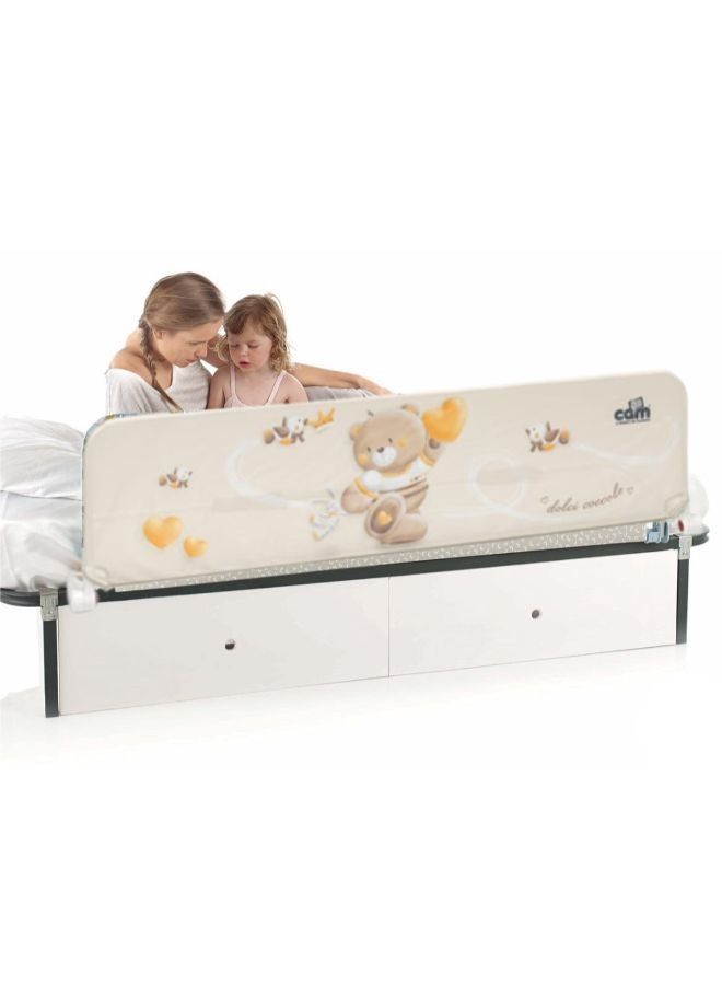 Portable Dolcenanna Baby Barricade, Toddler Bed Railing, Barrier, Crib Fence, Rail Guard, With Safety Side Assist For Children - Beige