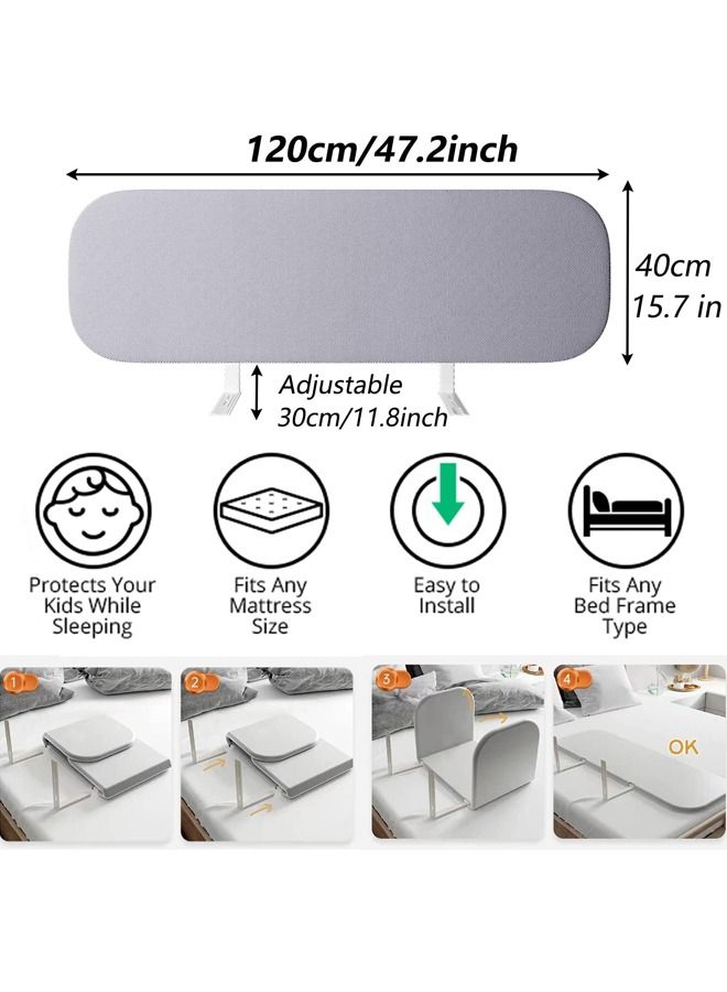 47 Inch Foldable Crib Rail Guard,Toddler Bed Rails Guard,Universal Baby & Children Bed Rail