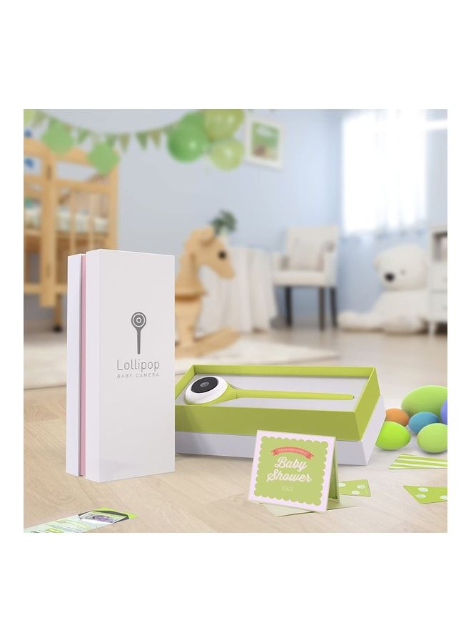 Smart Wifi Baby Camera - Baby Monitor With True Crying And Noise Detection - With Video, Audio 2-Way Talk Back, Crossing Detection, Sleep Tracking, Breathing Monitoring, Infrared Night Vision - Pistachio