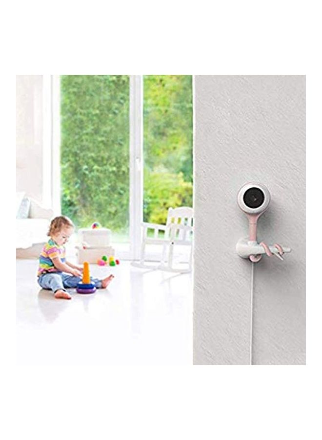 Smart Wifi Baby Camera - Baby Monitor With True Crying And Noise Detection - With Video, Audio 2-Way Talk Back, Crossing Detection, Sleep Tracking, Breathing Monitoring, Infrared Night Vision - Pink