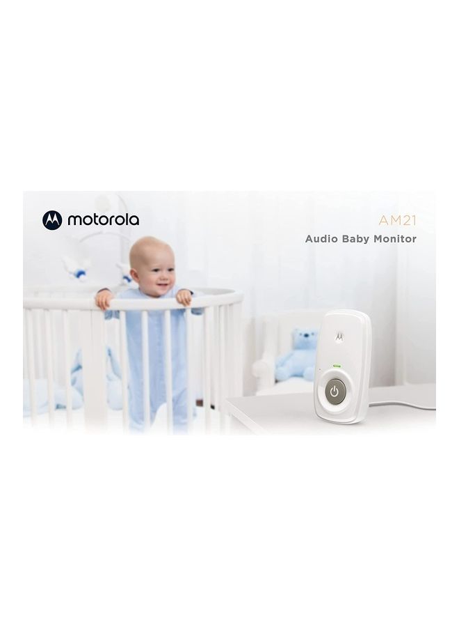 Motorola Nursery Digital Audio Baby Monitor with High Sensitivity Microphone for Infants/Kids-White