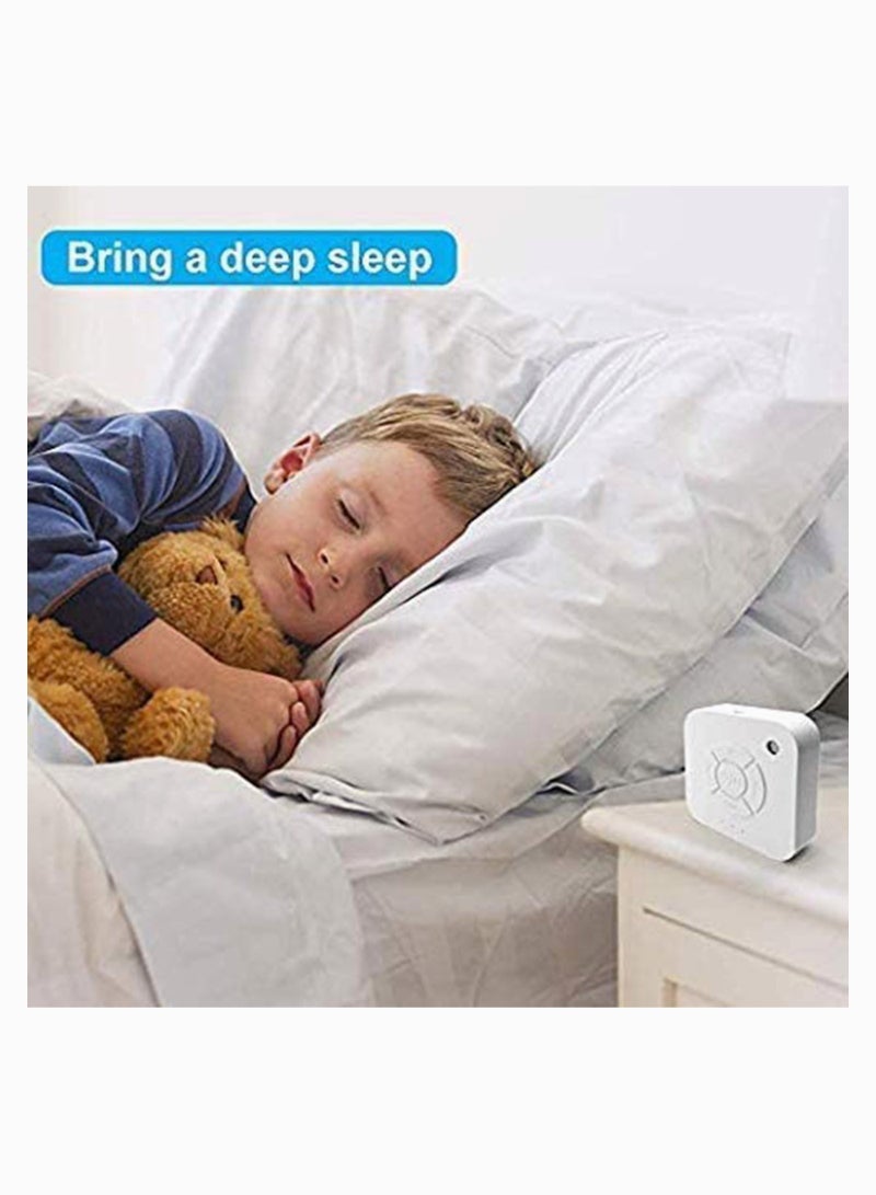 White Noise Sound Machine, High Fidelity 9 Natural and Soothing Sounds Machine, Sleep Sound Machine, Portable Sleep Sound Therapy Machine with Baby Soothing Night Light for Home, Baby, Travel