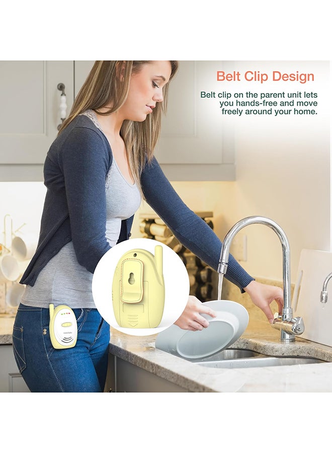 Audio Baby Monitor With Up To 1,000 FT Of Range, Sound Indicator, Digitized Transmission