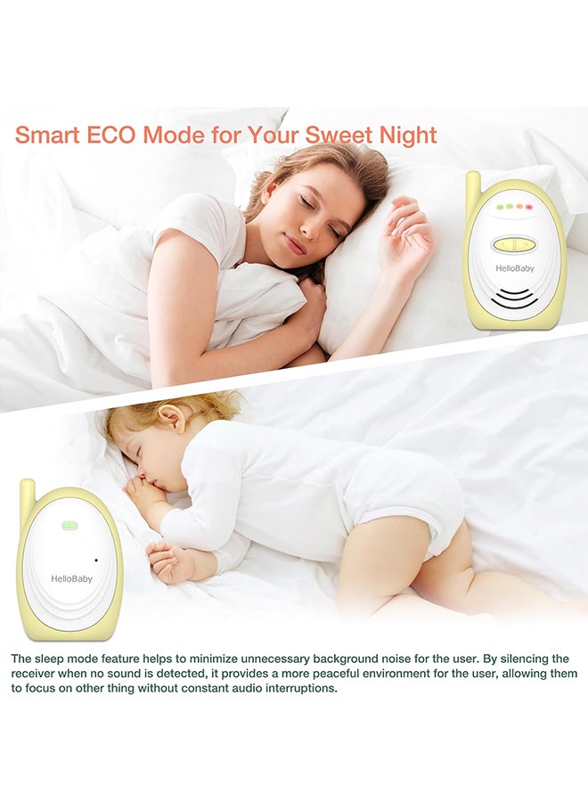 Audio Baby Monitor With Up To 1,000 FT Of Range, Sound Indicator, Digitized Transmission