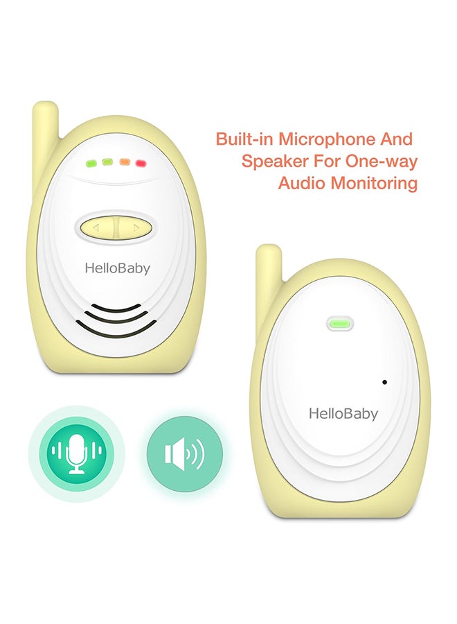 Audio Baby Monitor With Up To 1,000 FT Of Range, Sound Indicator, Digitized Transmission