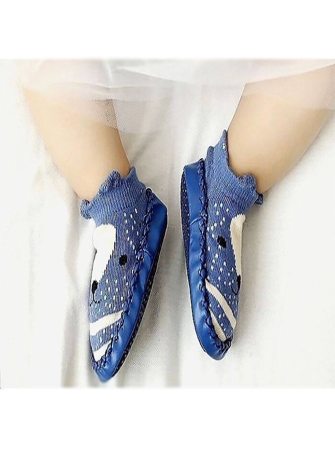 One Pair Of Cute Cartoon Baby Socks With Anti Slip Sole