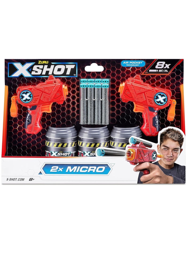 X-Shot Excel Double Micro Dart Gun Shootout Set