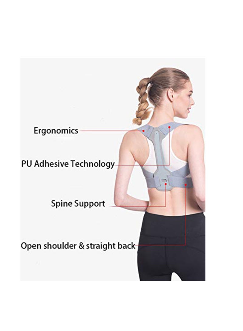 Back Support Posture Corrector Back Brace Posture Corrector for Women Men Fully Adjustable Back Brace Comfortable Posture Support for Back Neck and Shoulder Relief