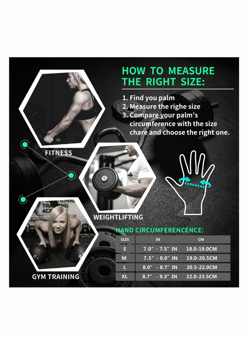 Workout Gloves for Men Latest,  Ventilated Fitness Gloves, Built-in Wrist Support, Used to Exercise Weightliftin of Man&Woman, Mashable, No Calluses,Cross Training