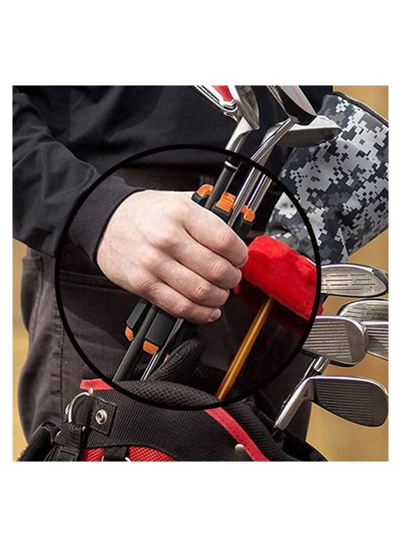 Portable Golf Club Retainer, Easy to Carry Club Carrier for Woods, Irons, Wedges, Putters and Hybrid & Utility Clubs, Quality Materials Can Hold up to 6 Golf Clubs