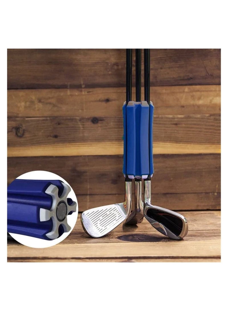 Portable Golf Club Retainer, Easy to Carry Club Carrier for Woods, Irons, Wedges, Putters and Hybrid & Utility Clubs, Quality Materials Can Hold up to 6 Golf Clubs