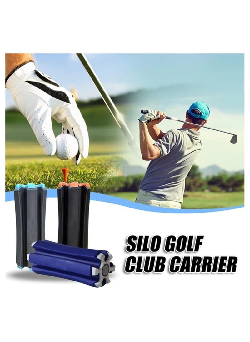 Portable Golf Club Retainer, Easy to Carry Club Carrier for Woods, Irons, Wedges, Putters and Hybrid & Utility Clubs, Quality Materials Can Hold up to 6 Golf Clubs