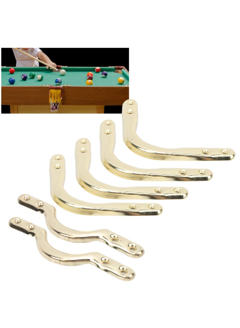Billiard Pocket Bracket, 6Pcs 4in Pool Table Corner Pocket Brackets Accessories For Billiards Web Net Bags