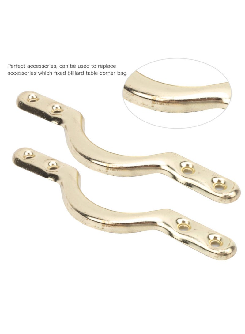 Billiard Pocket Bracket, 6Pcs 4in Pool Table Corner Pocket Brackets Accessories For Billiards Web Net Bags