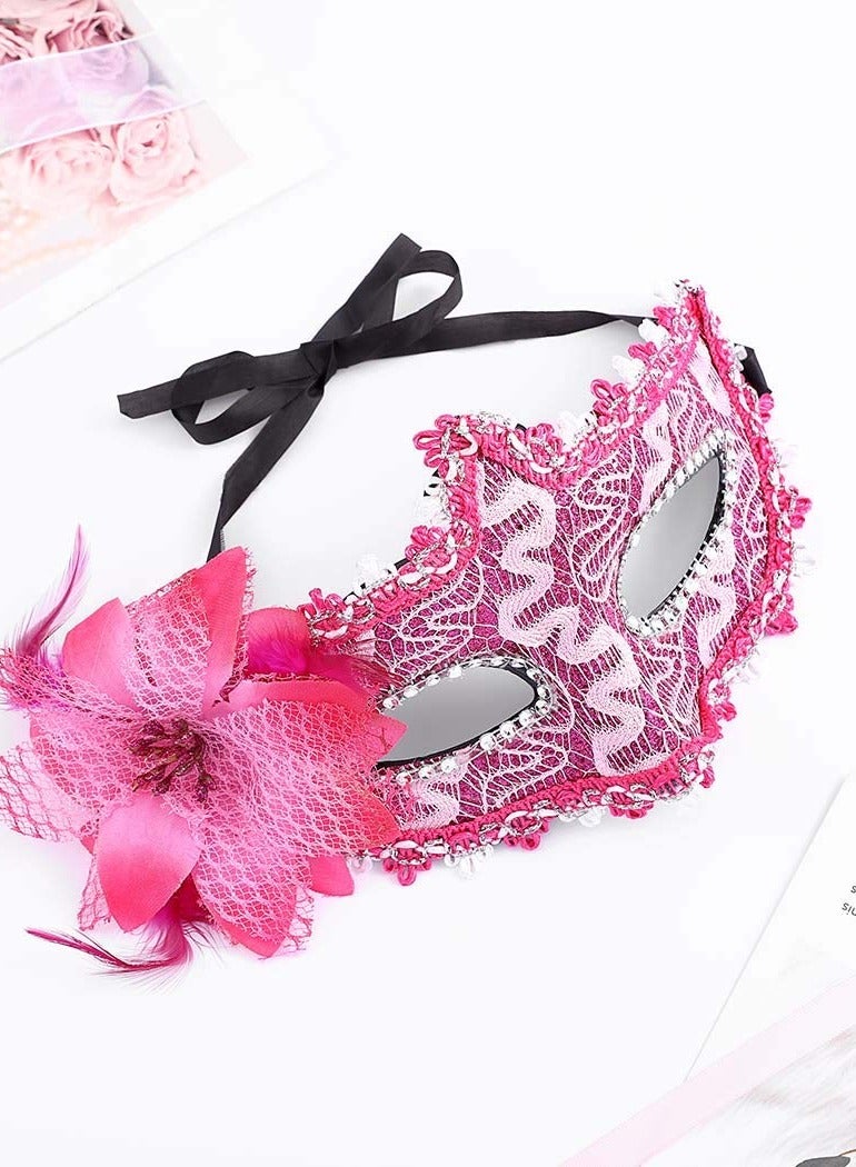 Masquerade Masks, 3 Pcs Lace Venetian Party Mask