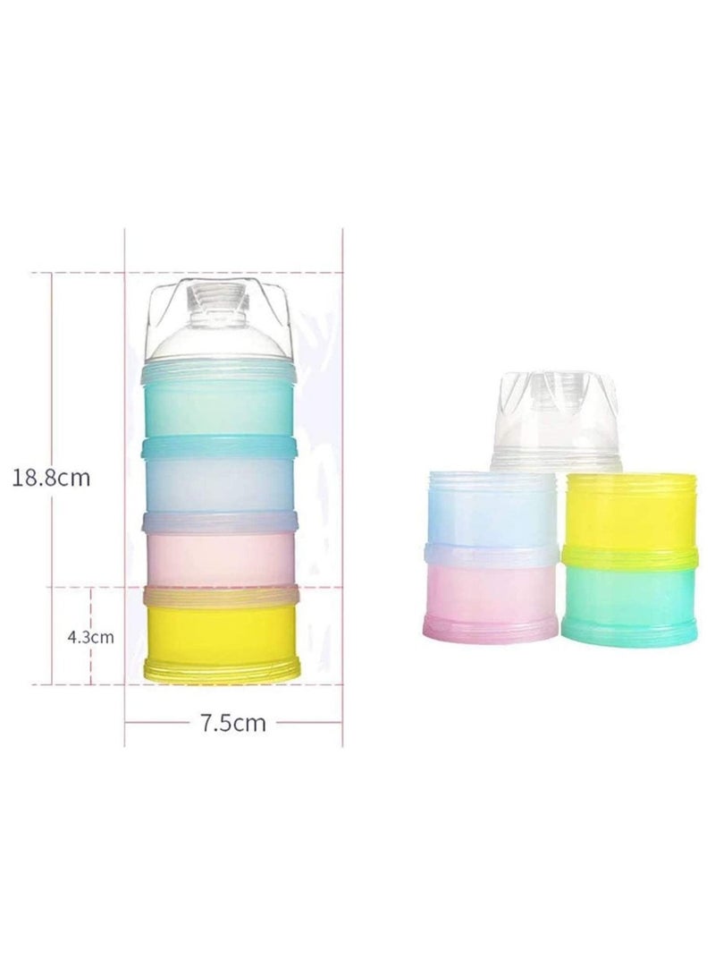 Portable Milk Powder Dispenser Formula Storage Container Food Seal Box for Travel and Outdoor