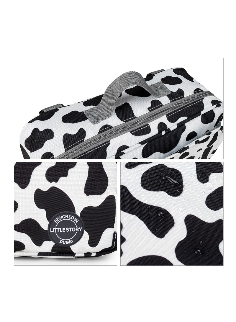 Baby Diaper Changing Clutch Kit With Detachable Shoulder Strap - White