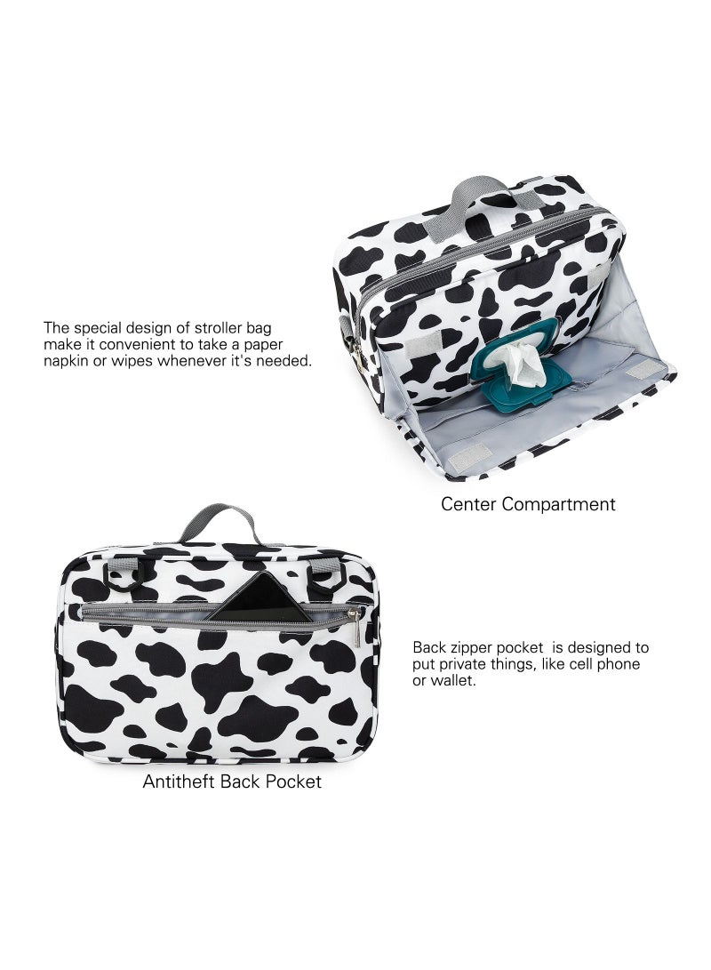 Baby Diaper Changing Clutch Kit With Detachable Shoulder Strap - White