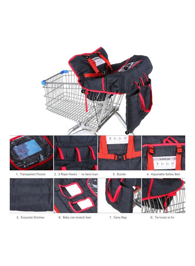 Shopping Cart Cover With Adjustable Safety Belt