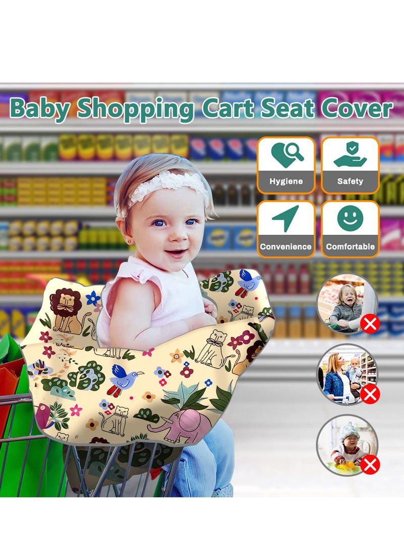 Shopping Cart Cover for Baby, Multifunctional 2-in-1 Baby Shopping Cart Cover, AntiSlip Babies Shopping Cart Cover, Baby Items Gift for Boys Girls, Free tote bag