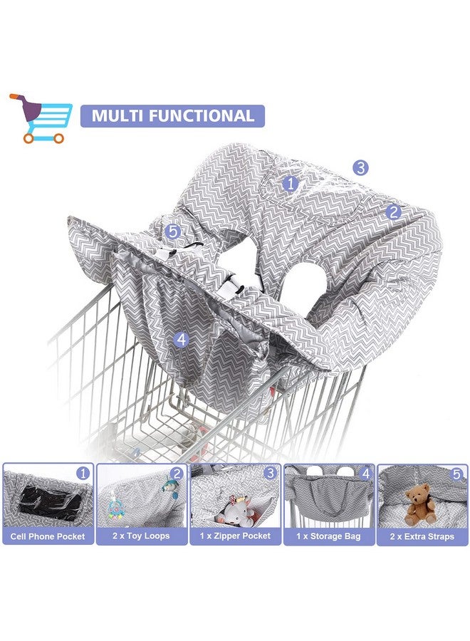 3 In 1 Shopping Cart Cover For Baby Boygirl Baby High Chair Cover With Upgraded Safety Harness Grocery Cart Cover For Infanttoddler Machine Washable Cart Cover By Mayki