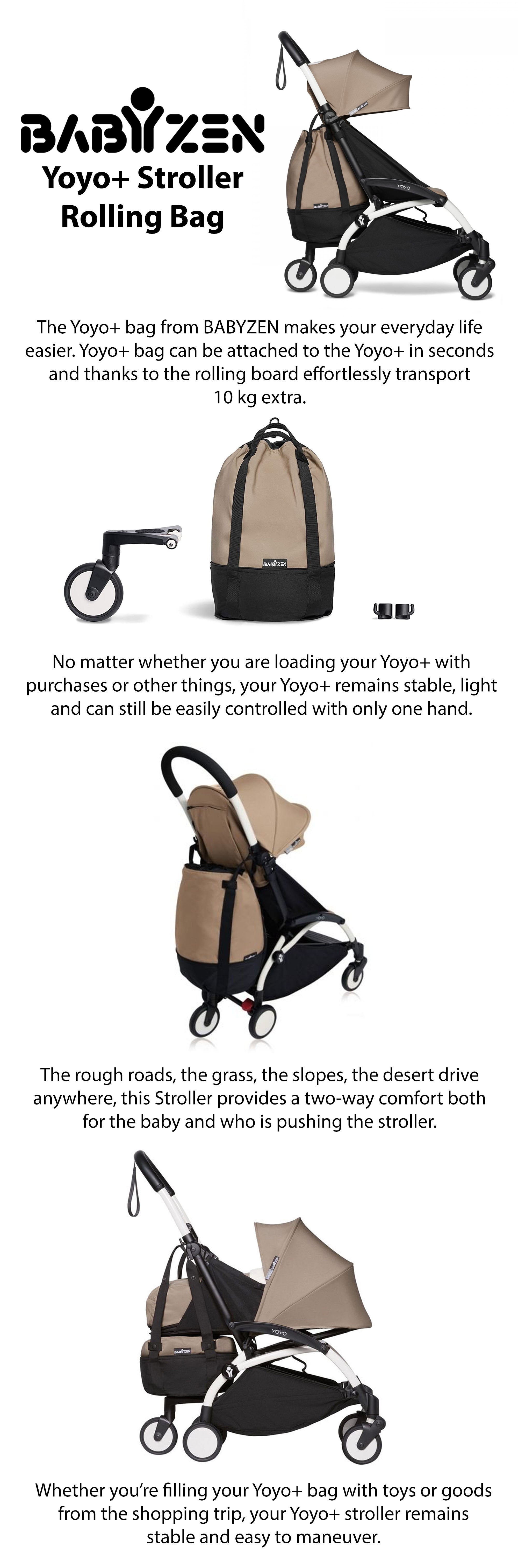 Yoyo Stroller Bag Provides Additional, Sturdy Storage For The Yoyo Stroller S And Prams Includes Wheel Base And Hooks