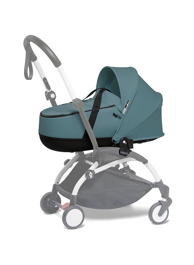 Yoyo 0+ Bassinet, Aqua Includes Thick Double Mattress, Ventilated Shell And Canopyrequires Yoyo2 Frame