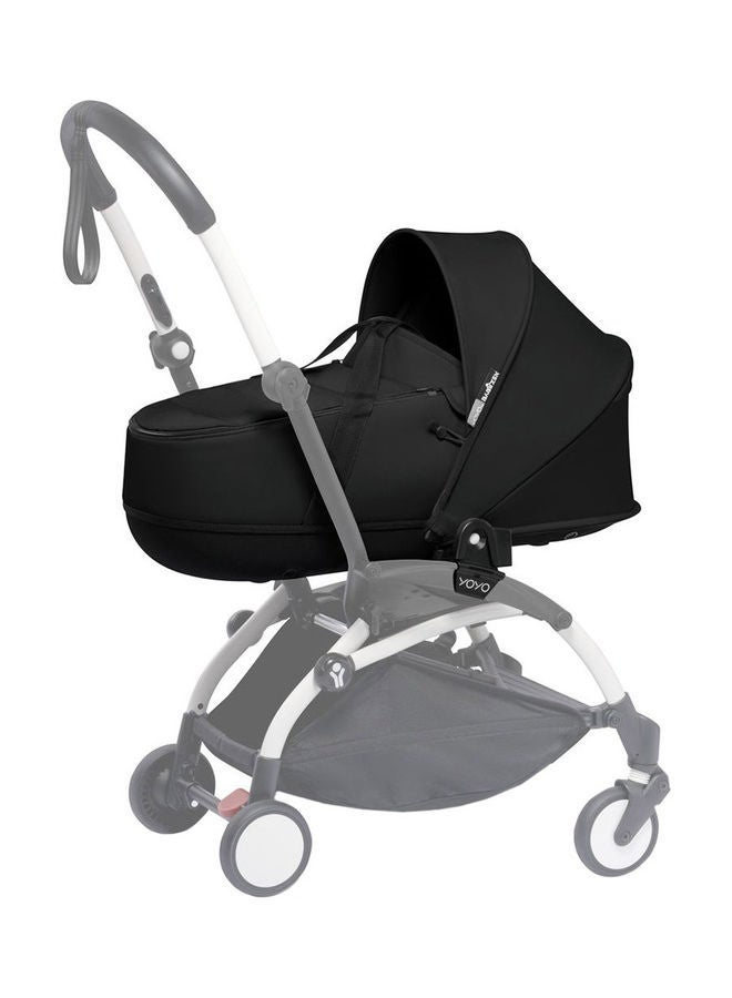 Yoyo 0+ Bassinet, Black Includes Thick Double Mattress, Ventilated Shell And Canopy Requires Yoyo2 Frame