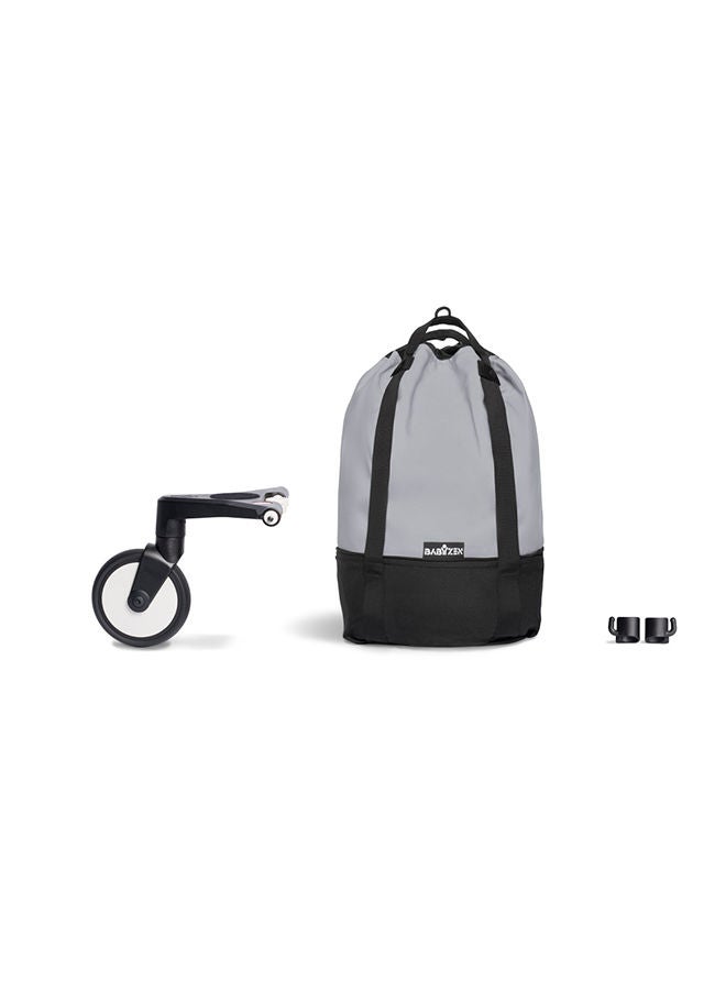 Yoyo Bag, Grey Provides Additional, Sturdy Storage On The Yoyo Stroller Includes Wheel Base And Hooks