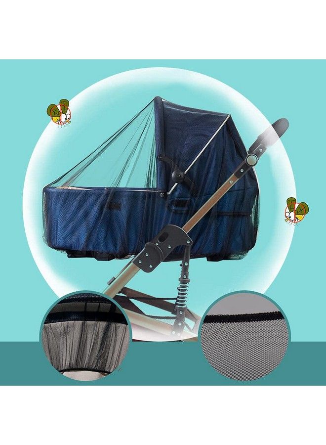 Mosquito Net For Stroller 2 Pack Durable Baby Stroller Mosquito Net Perfect Bug Net For Strollers Bassinets Cradles Playards Pack N Plays And Portable Mini Crib (Black) … …