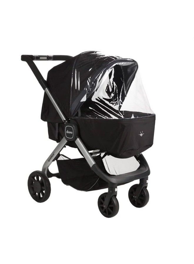 Quantum Lux Stroller Rain Cover Premium Waterproof Protection Shield Against Wind And Rain Clear Cover Ventilated Storage Bag Easy Attach