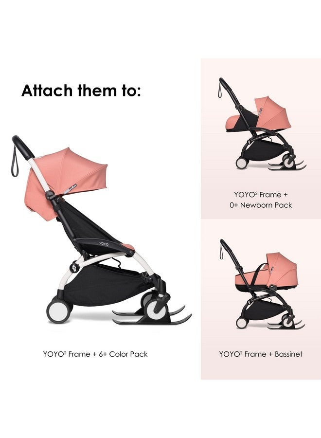 Yoyo Skis Allow Stroller To Slide Easily & Safely In Snow Includes Protective Bag