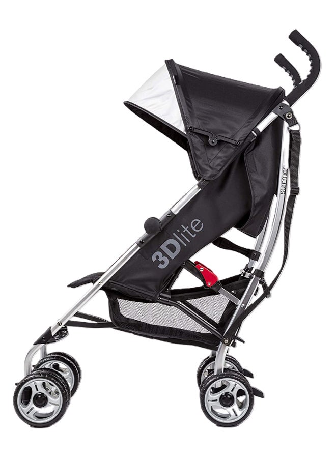 3D Lite Single Stroller - Black/Silver