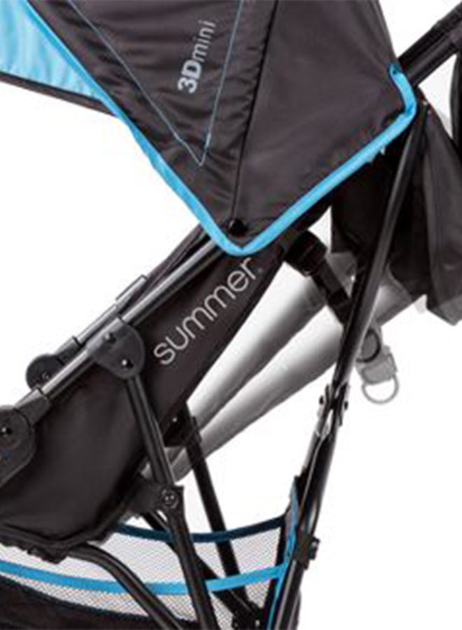 3D Mini Single Convenience Stroller - Black/Blue