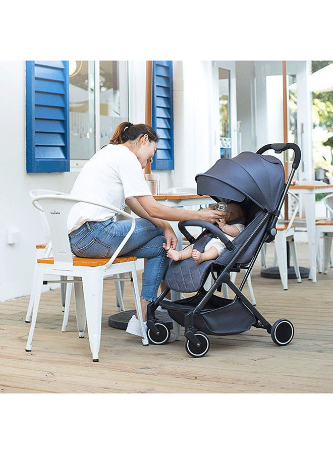 Travel Lite Stroller With Sunveno Diaper Bag Black With Hooks Grey