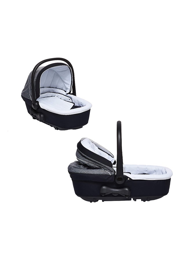 Portable Coccola Baby Infant Carrycot Travel Full Body Support, Beside Sleeper, Bassinet, Brethable Cotton, Pressure Protection, For Outdoor, Picnic and Travel - Blue
